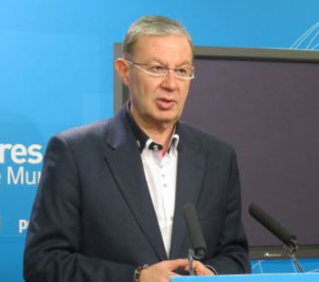 El portavoz del Partido Popular de la Regin de Murcia, Jos Antonio Ruiz Vivo