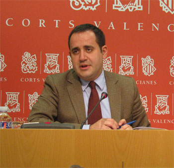El secretario general de los Socialistas Valencianos y sndic en Les Corts, Jorge Alarte