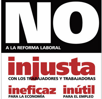 CCOO y UGT llaman a la ciudadana a participar en las manifestaciones del domingo contra la reforma laboral