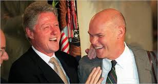 James Carville, junto a  Bill Clinton