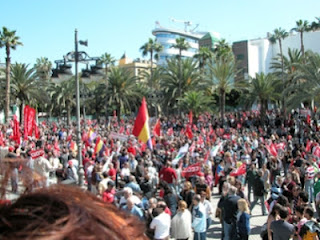 Manifestacin del 19 de febrero en Las Palmas de Gran Canaria