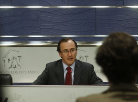 Rueda de prensa de Alfonso Alonso