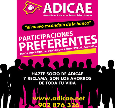 Noticia de Politica 24h: ADICAE. Participaciones preferentes: Denuncia el masivo fraude al ahorro familiar!