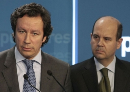 Rueda de prensa de Carlos Floriano y Ramn Moreno sobre los criterios de informacin poltica en TVE