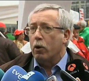 El secretario general de CCOO y presidente de la Confederacin Europea de Sindicatos, Ignacio Fernndez Toxo