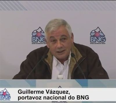 El portavoz nacional del BNG, Guillerme Vzquez
