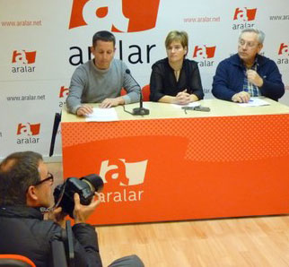 Rueda de prensa de Aralar