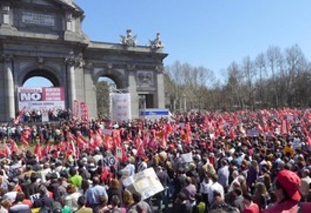 Noticia de Politica 24h: CCOO. Contundente rechazo a la reforma laboral: ms de milln y medio de personas se echan a la calle en todo el pas 