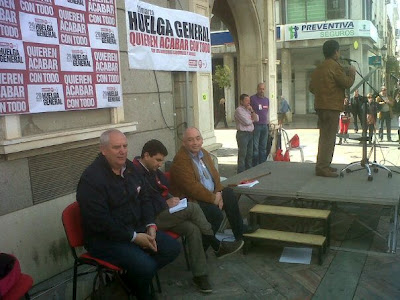 Acto conjunto en Huelva los secretarios generales de CCOO y UGT Andaluca