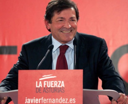El candidato del PSOE a la Presidencia del Principado, Javier Fernndez