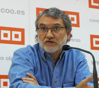 Fernando Lezcano, secretario de Comunicacin y portavoz de CCOO