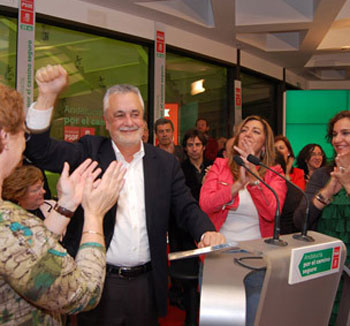 El candidato a la Presidencia de la Junta y secretario general del PSOE de Andaluca, Pepe Grin