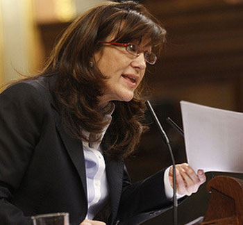 La portavoz socialista en el Congreso, Soraya Rodrguez