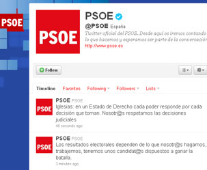 La direccin del PSOE se moviliza en Twitter contra la amnista fiscal de Rajoy