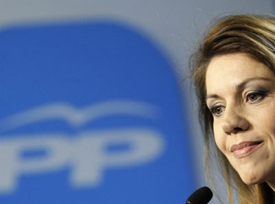 La secretaria general del Partido Popular, Mara Dolores de Cospedal