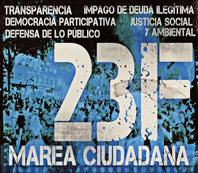 Noticia de Politica 24h: Falange Autntica ante la convocatoria marea ciudadana para el prximo da 23 de febrero en toda Espaa 