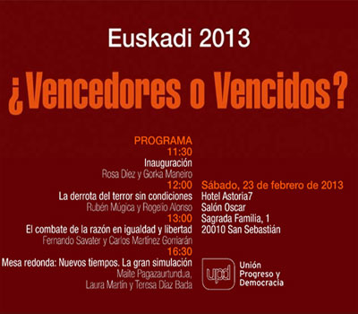 Noticia de Politica 24h: Jornada Euskadi 2013 Vencedores o vencidos?