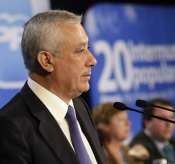 Javier Arenas durante su intervencin