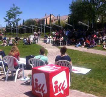 Acto pblico celebrado ayer como cierre del encuentro de jvenes de IU