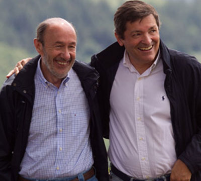 Rubalcaba y Javier Fernndez, en Asturias