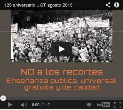 Noticia de Politica 24h: 125 aniversario UGT agosto 2013