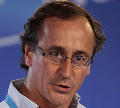 El portavoz del Grupo Popular en el Congreso, Alfonso Alonso, durante su intervencin
