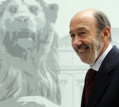 El Secretario General del PSOE, Alfredo Prez Rubalcaba