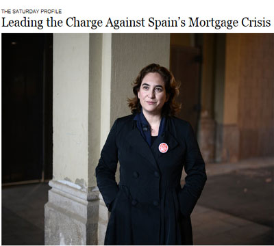 Noticia de Politica 24h: Ada Colau en la portada del New York Times